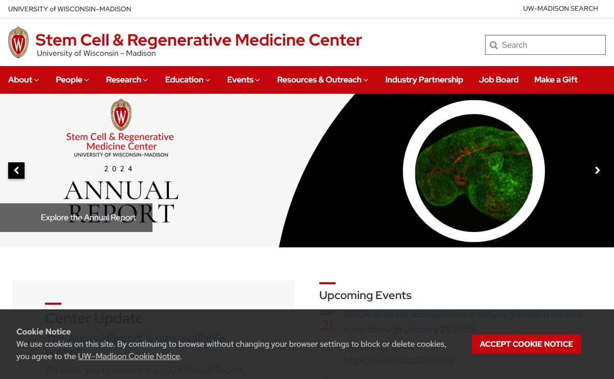 Stem Cell & Regenerative Medicine Center – University of Wisconsin – Madison – UW–Madison