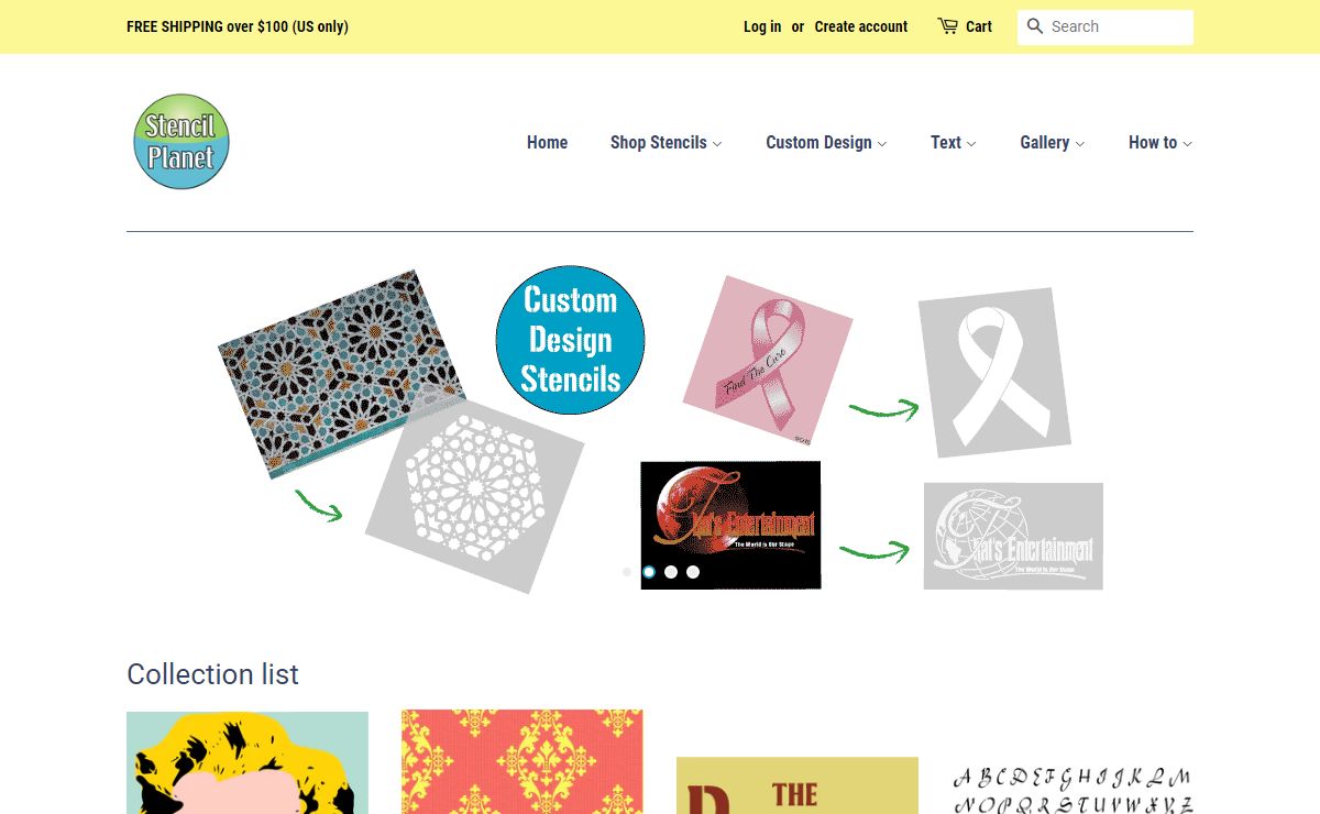 Stencil Planet. A world of innovative stencil designs and ideas.