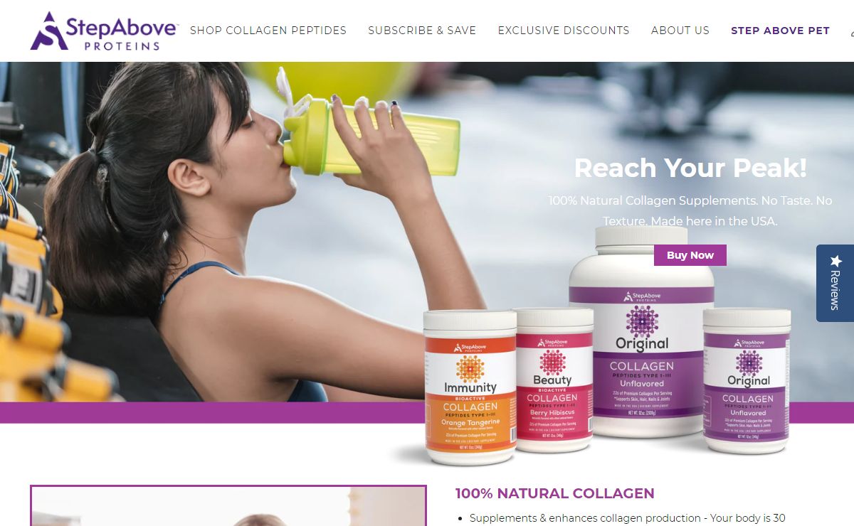 Step Above Proteins – Collagen Supplements