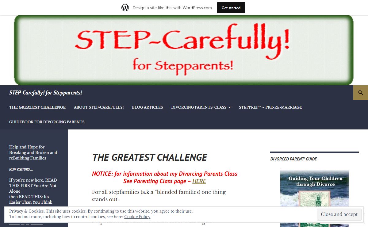 STEP-Carefully! for Stepparents! | Help and Hope for Breaking and Broken and reBuilding Families