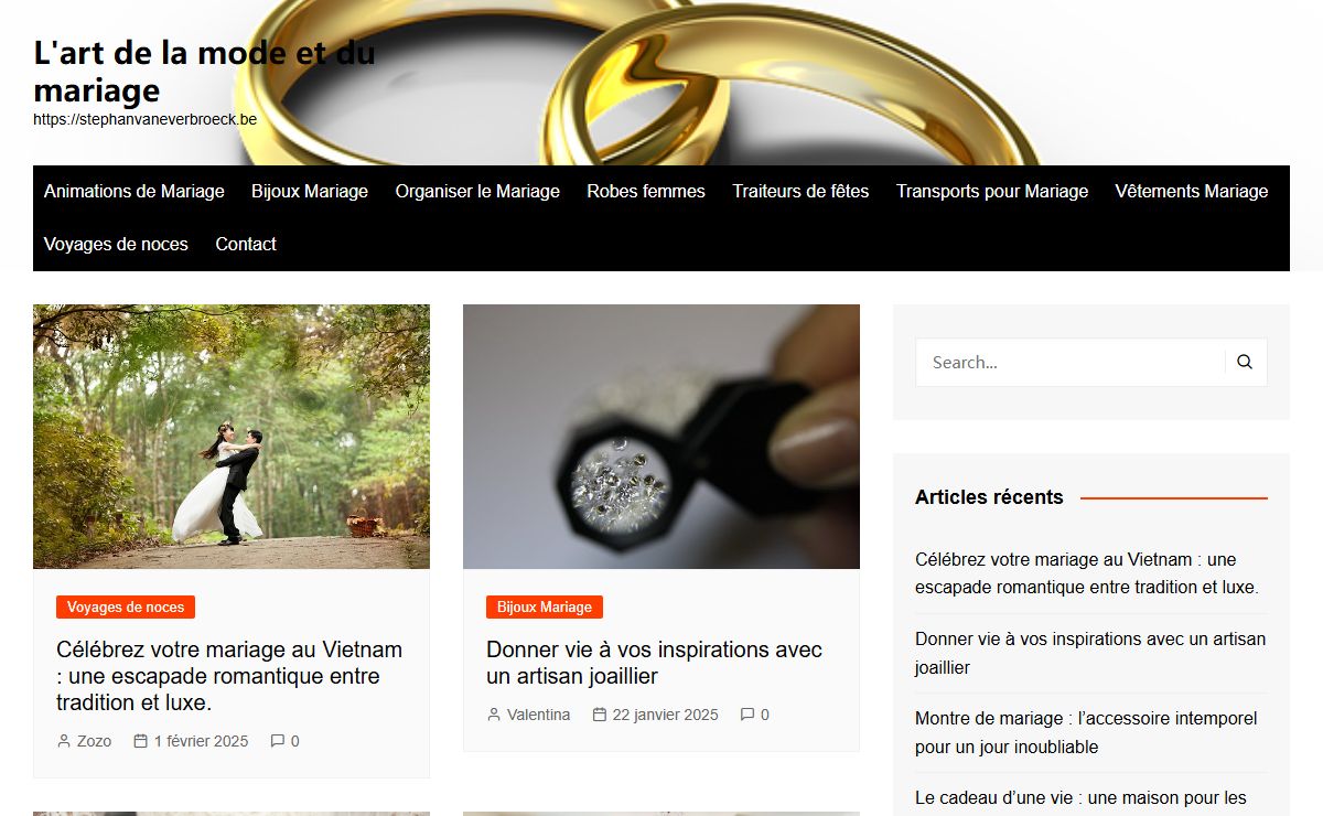 L'art de la mode et du mariage | https://stephanvaneverbroeck.be