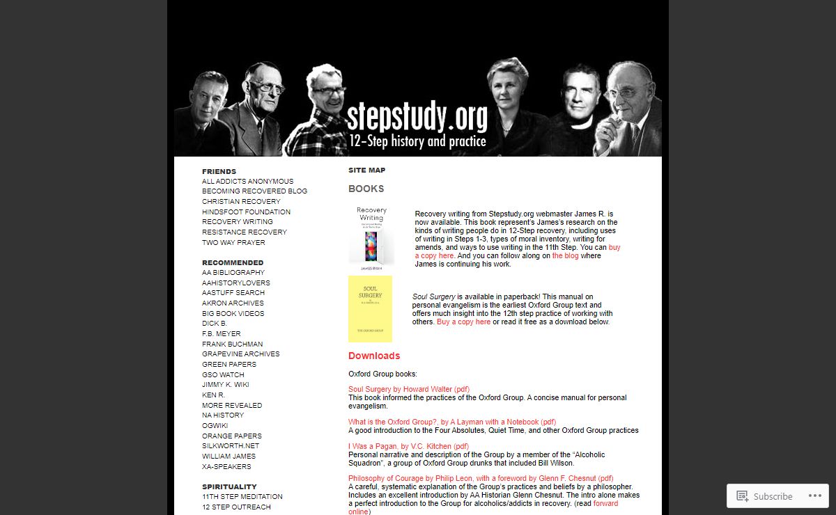 Stepstudy.org | History and practice of the Twelve Steps