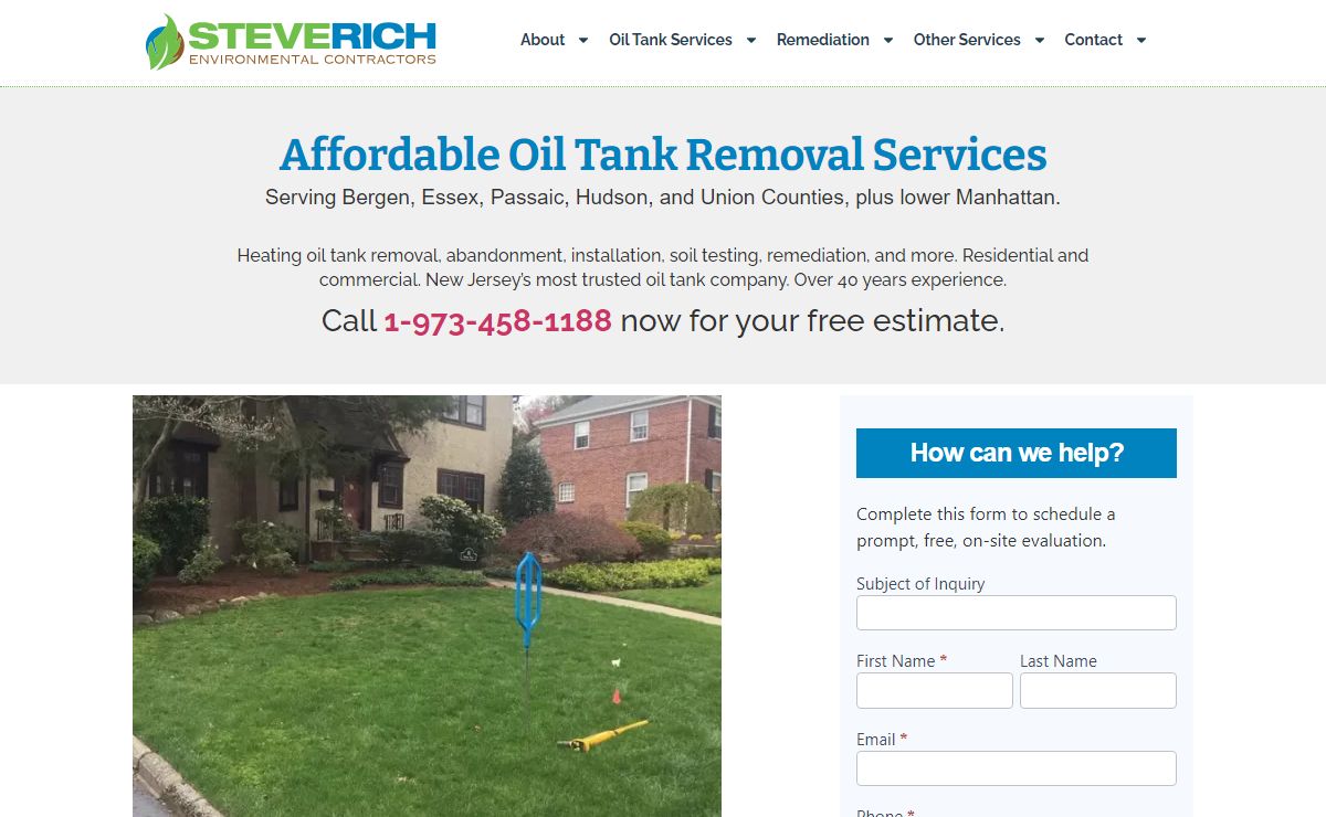 Affordable Local Oil Tank Removal by Steve Rich