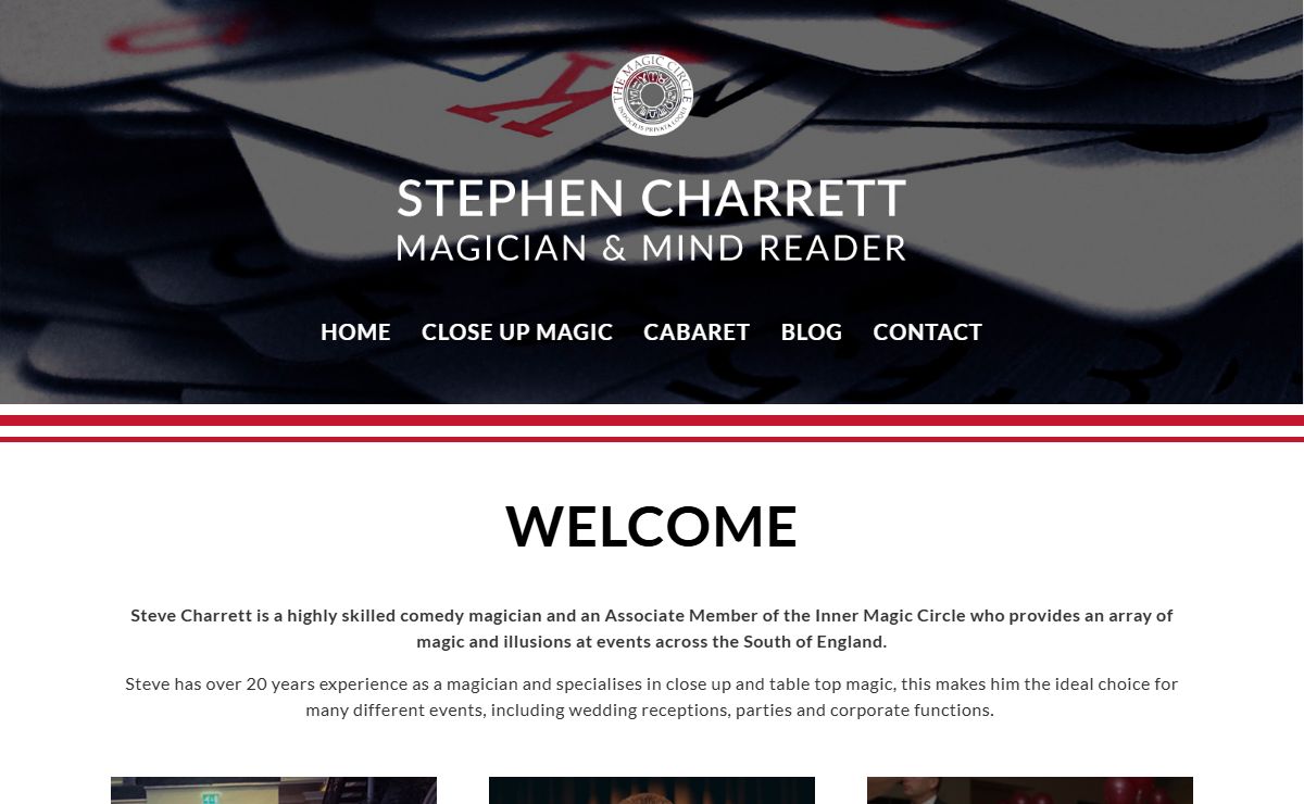 Steve Charrett - The Number 1 Magician in Hampshire and Surrey