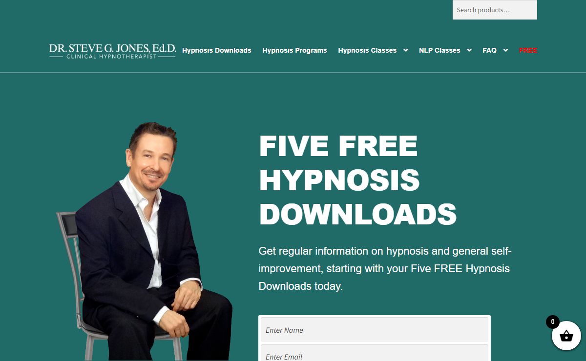 Hypnosis MP3 Downloads created by Dr. Steve G. Jones, Ed.D. Clinical Hypnotherapist