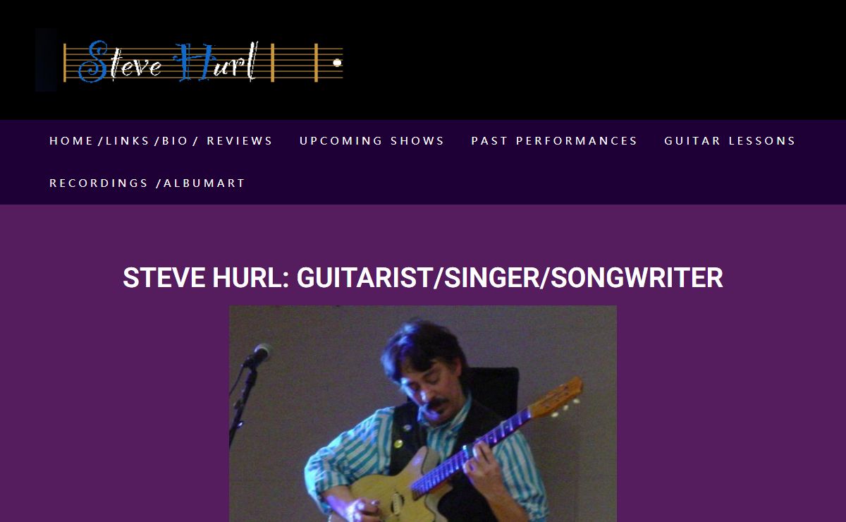 Steve Hurl: Guitarist/singer/songwriter