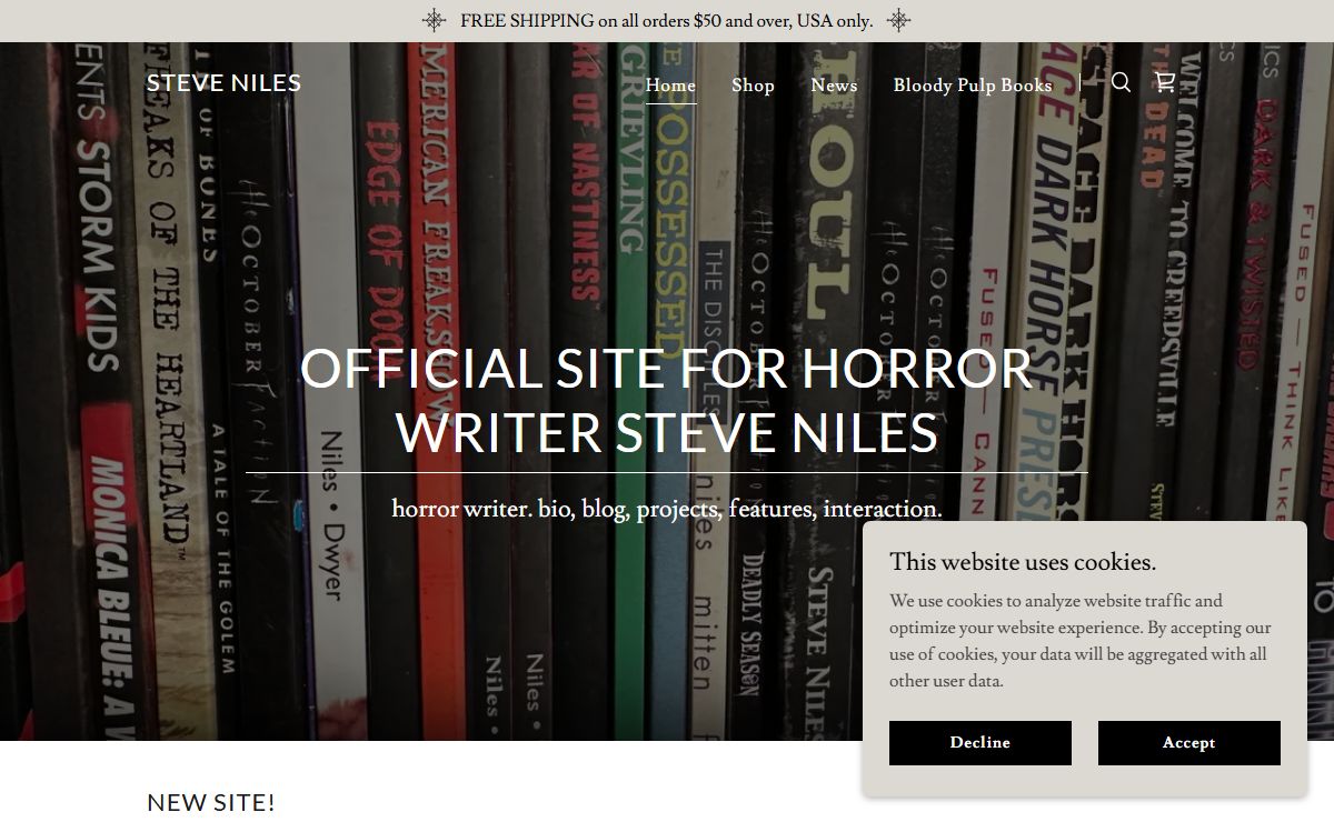 Steve Niles - Horror Writer | Book Store