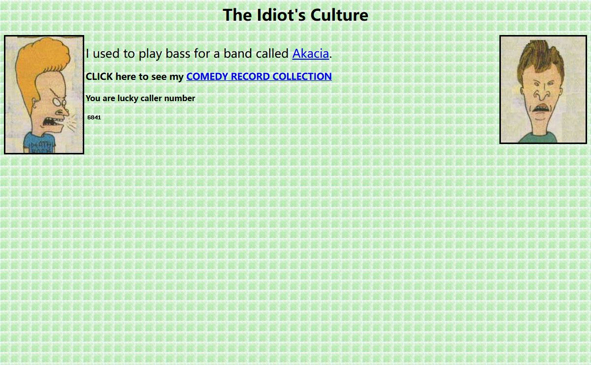 The Idiot's Culture