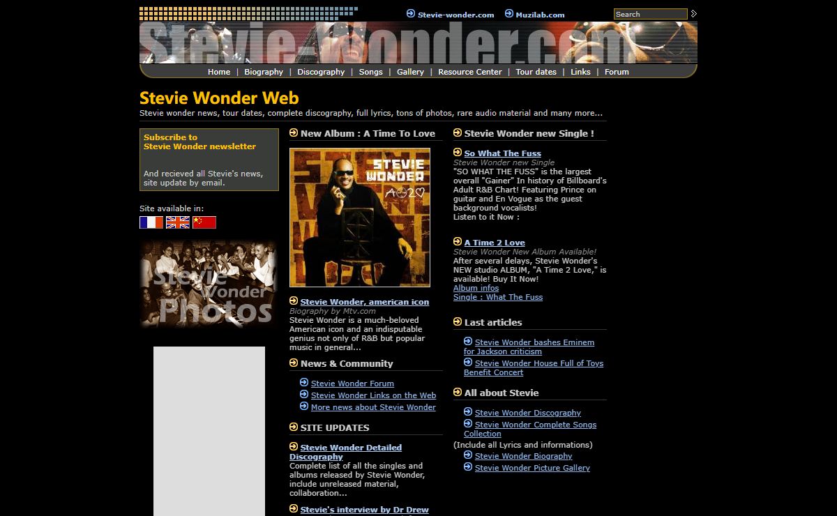 Stevie Wonder Web