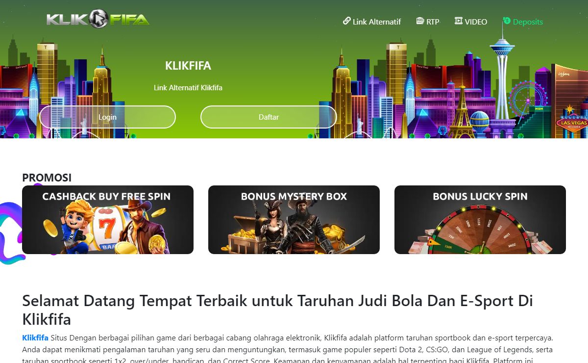 Klikfifa : Daftar Situs Trauhan Sportbook & E-Sport Terlengkap!