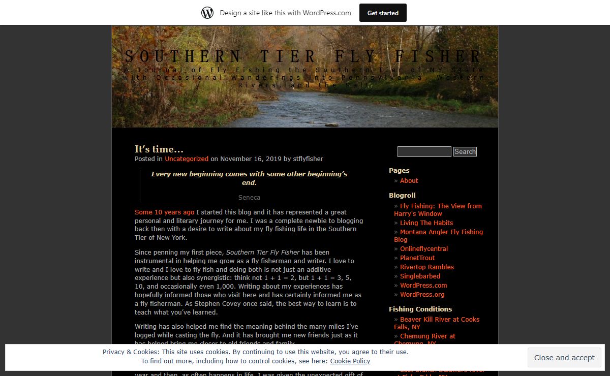 Southern Tier Fly Fisher | A Journal of Fly Fishing the Southern Tier of NY State with Occasional Wanderings into Pennsylvania, Western Rivers, and the Salt