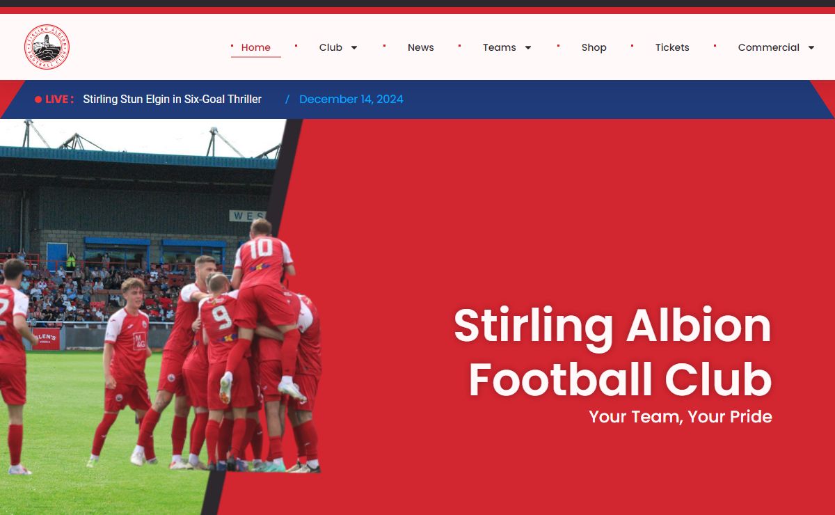Home - Stirling Albion Football Club