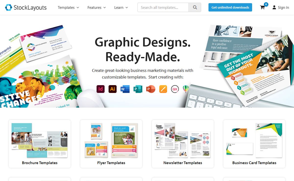 StockLayouts - Graphic Design Templates - Brochures - Flyers