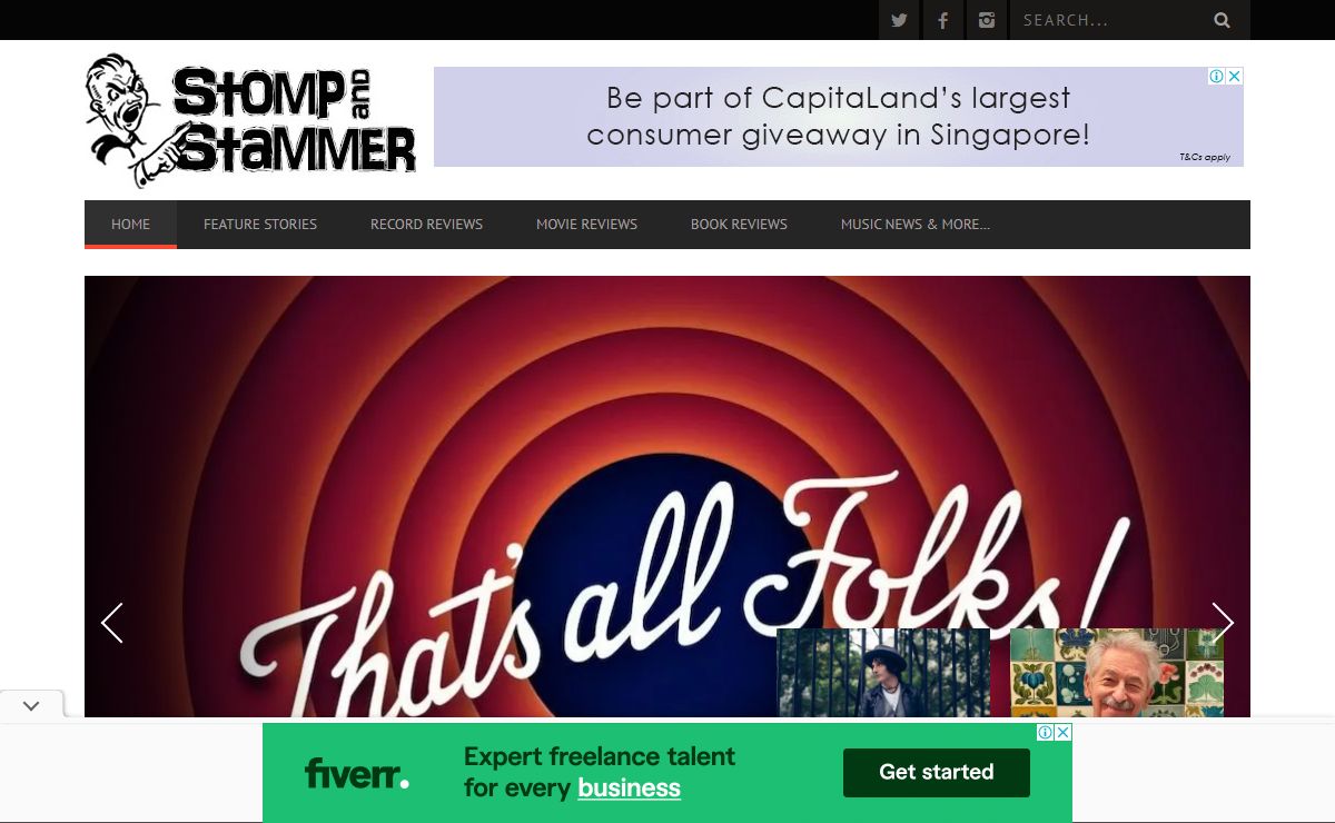 Stomp And Stammer: News • Music • Noise • Opinion • Garbage