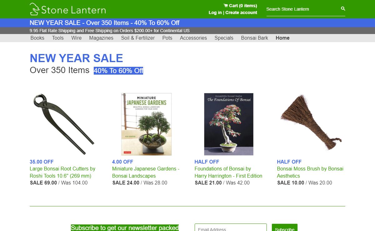 Stone Lantern Bonsai Tree Tools & Supplies, Ikebana & Japanese Gardens