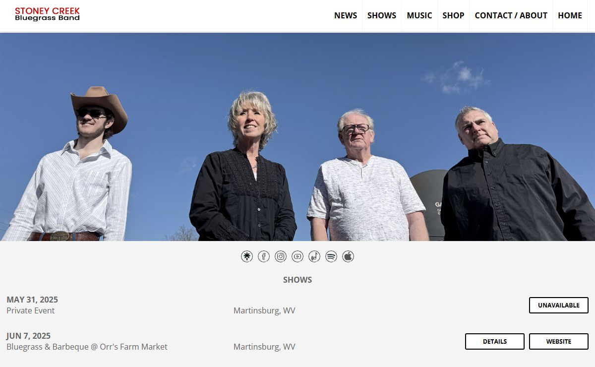 Stoney Creek Bluegrass Band | Official Website