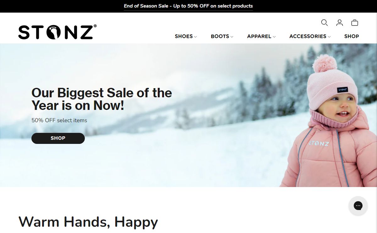 Outdoor Clothing and Footwear for Babies, Toddlers & Kids | Stonz