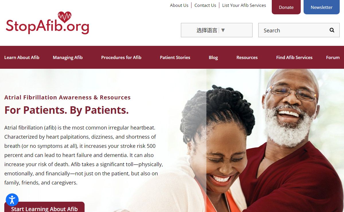 Atrial Fibrillation — For Patients By Patients — StopAfib.org