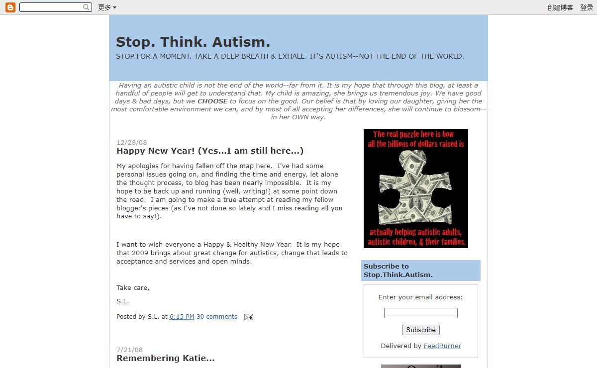 Stop. Think. Autism.
