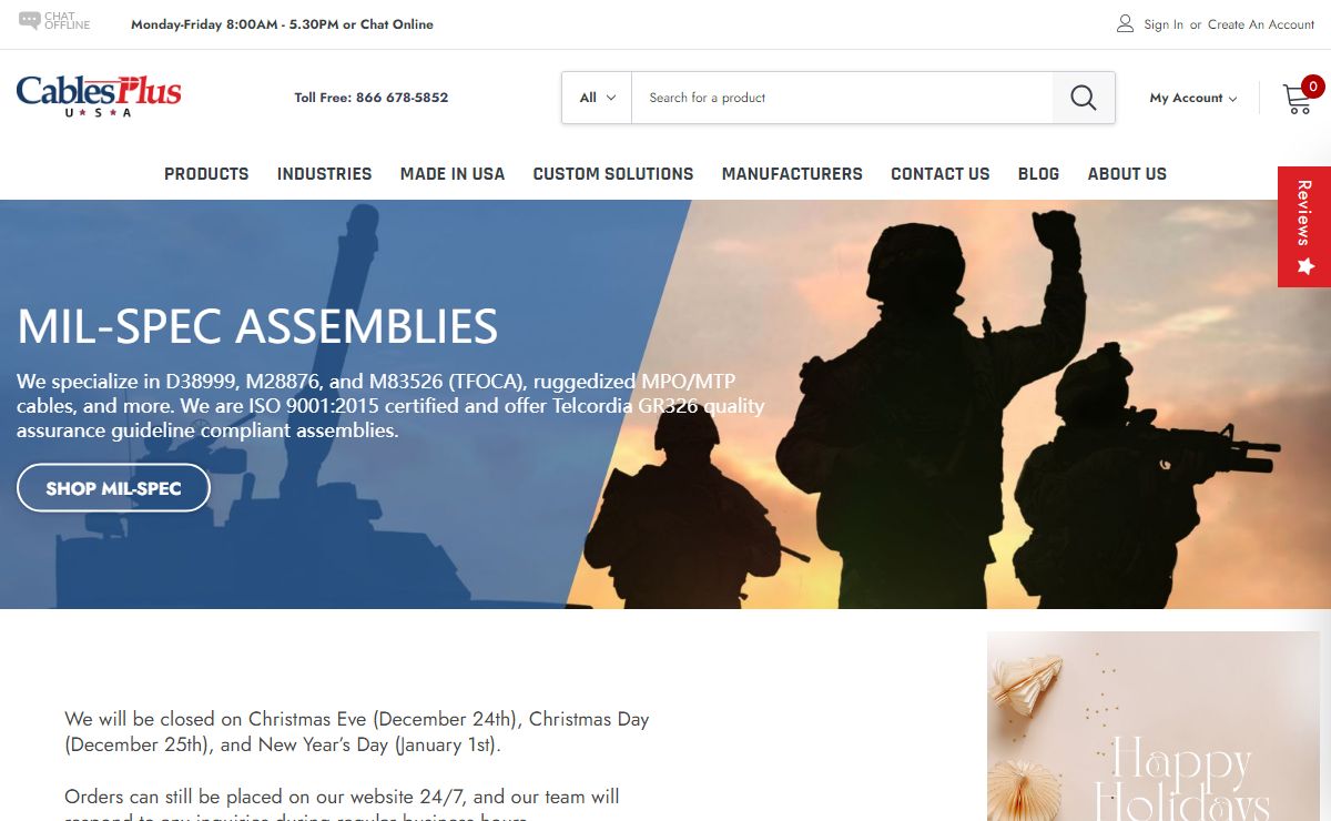 Fiber Optic Cable Supply | Buy Fiber Optic Products from The Most Trusted Fiber Optic Supplier - Cables Plus USA