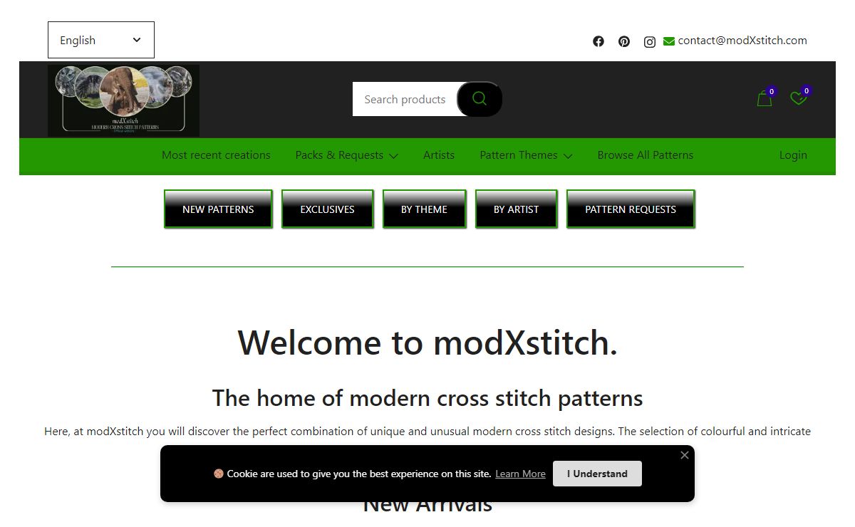 modern cross stitch patterns 🧵 unique full coverage designs