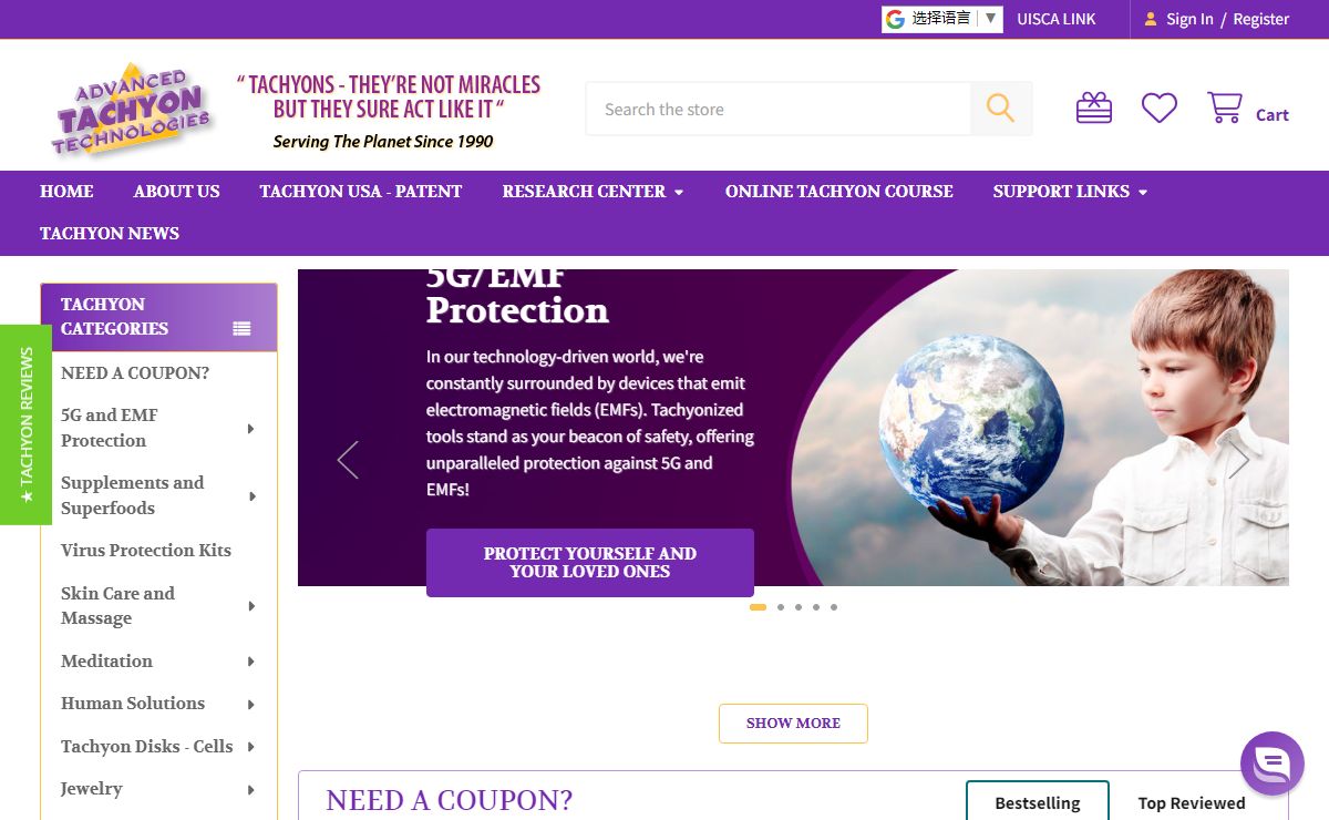 Planet Tachyon Store | Cutting-Edge Tachyon Energy Products for Mind, Body & Spirit