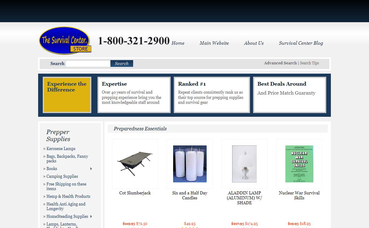 Survival, Preparedness and Emergency Supplies | Survival Center Store
