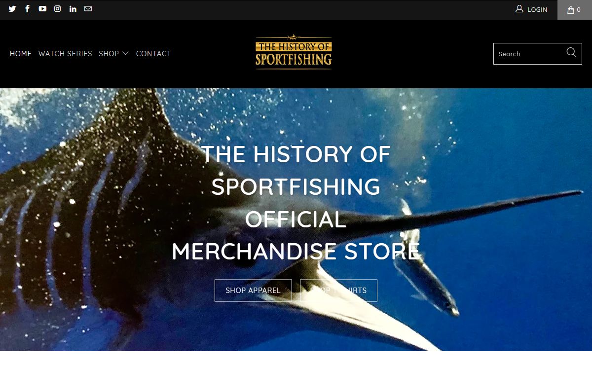 The History of Sportfishing Official Merchandise