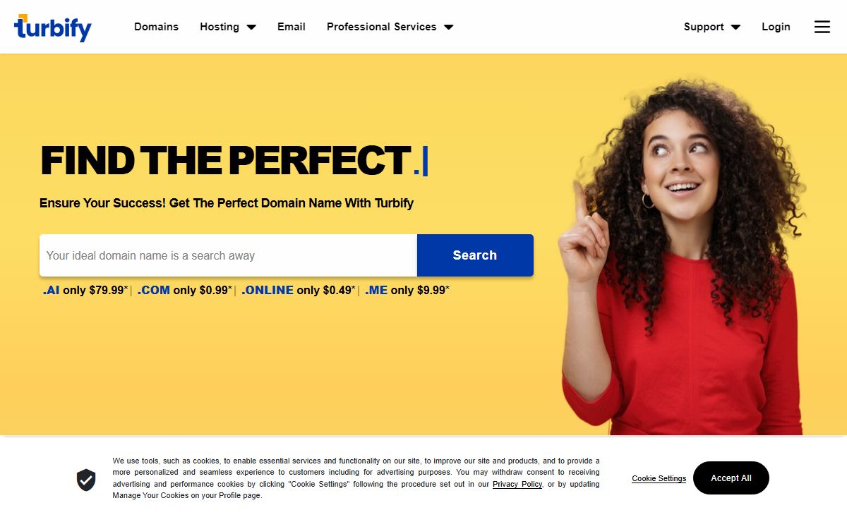 Find the best Hosting, Domains, Ecommerce, Bizmail, and more | Turbify