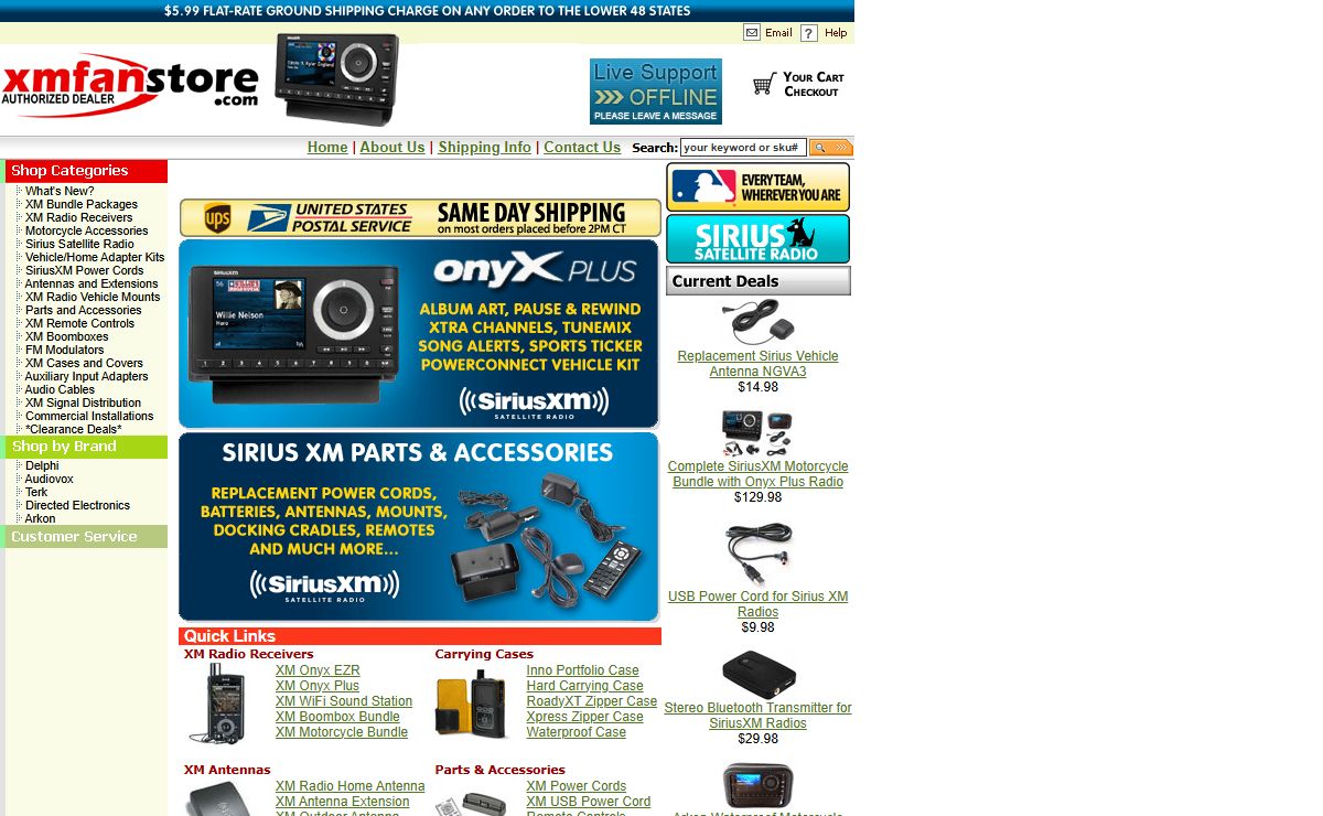 XMFanStore.com - Authorized XM Satellite Radio Dealer