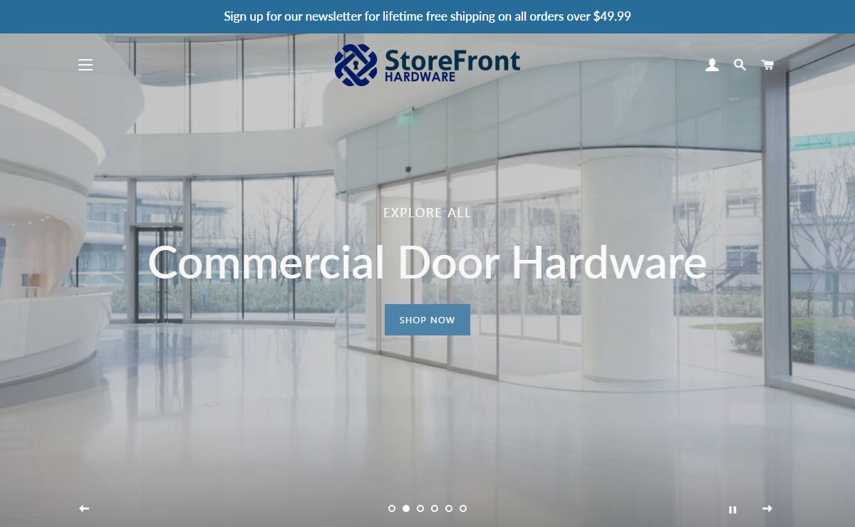 Storefront Hardware - Residential and Business Door Parts