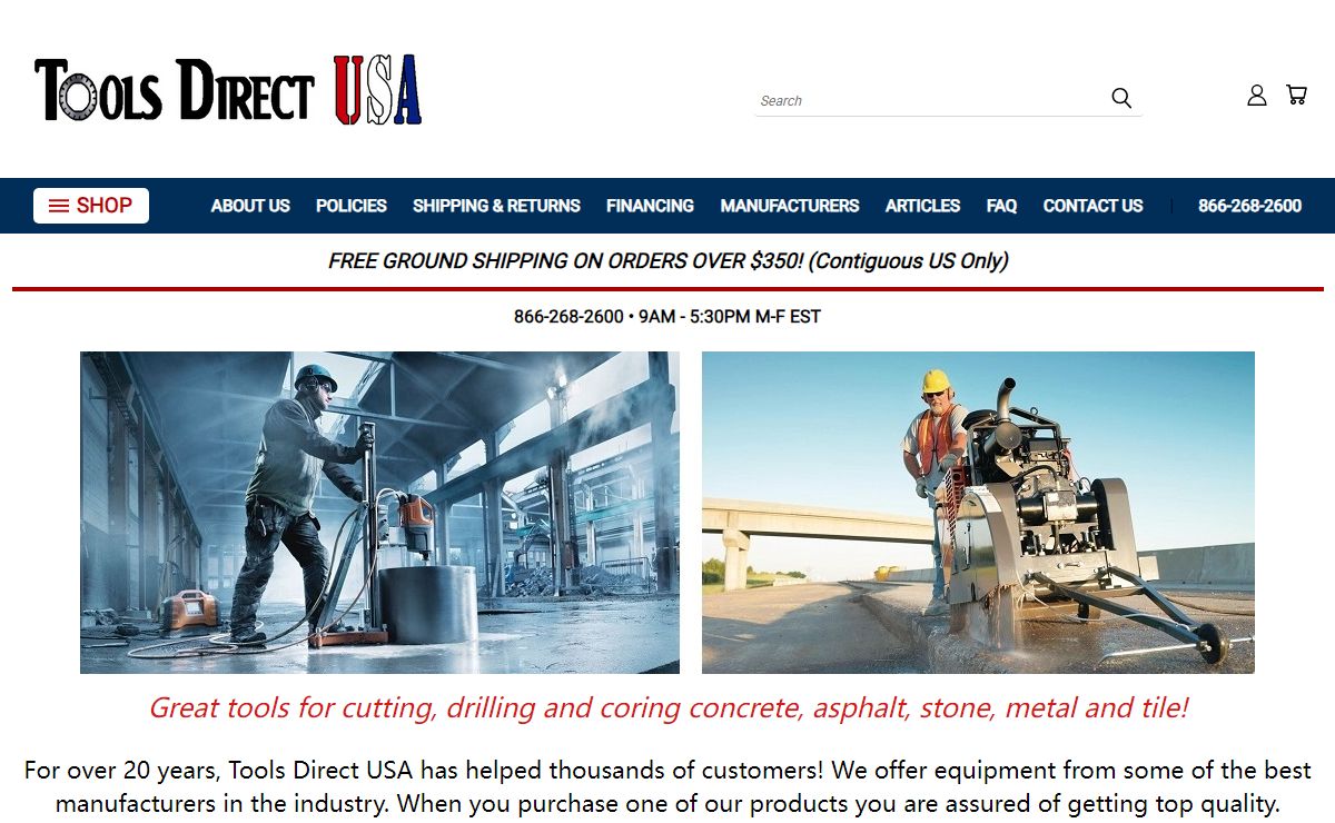 Tools Direct USA - Diamond core drill bits and more!