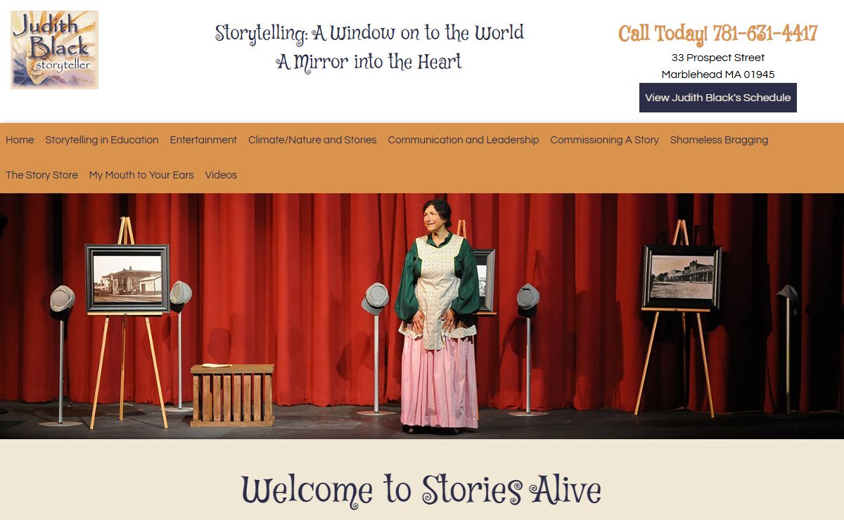 Stories Alive – Storytelling resources, videos, classes, curriculums, and programs