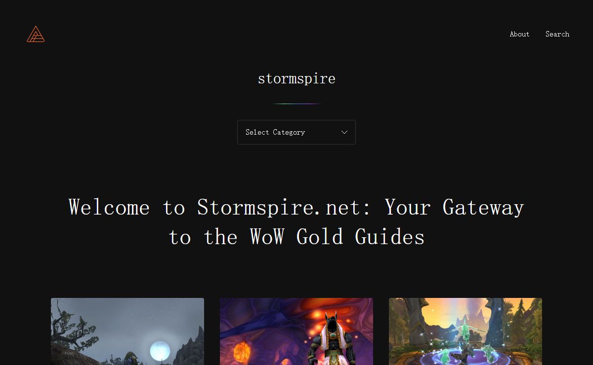 Stormspire.net: Hub for all WoW Gold farmers