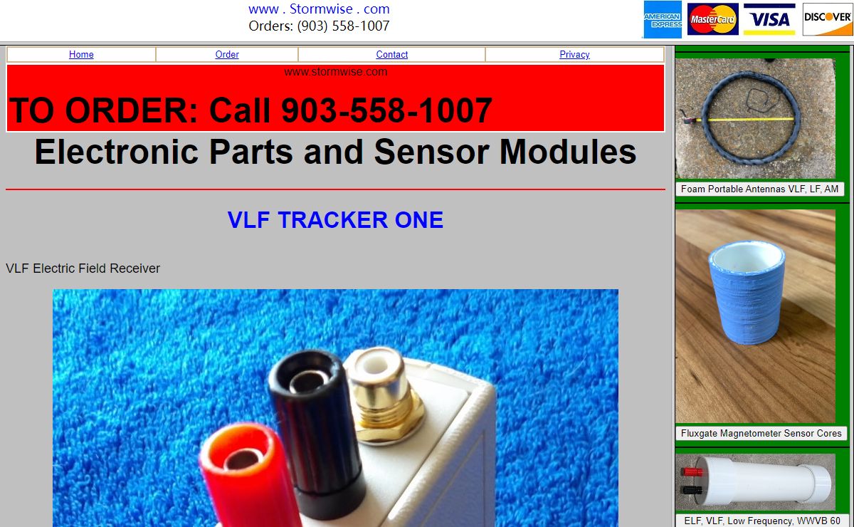 903-558-1007 Stormwise Ferrite Rods and VLF Antennas Weather Instruments Lightning Detectors
