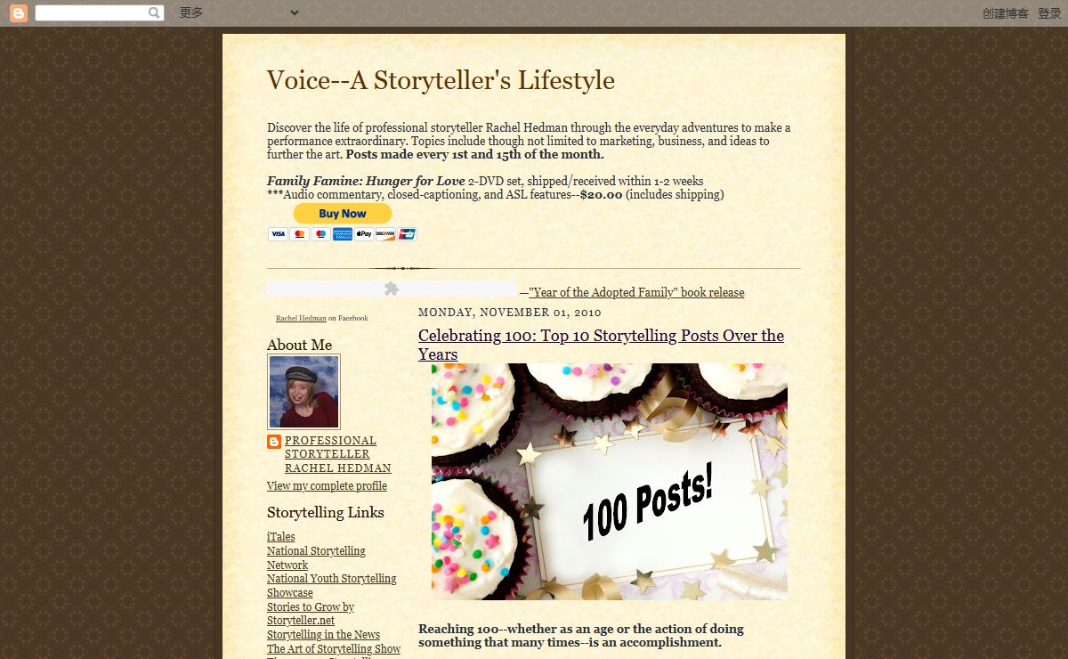 Voice--A Storyteller's Lifestyle