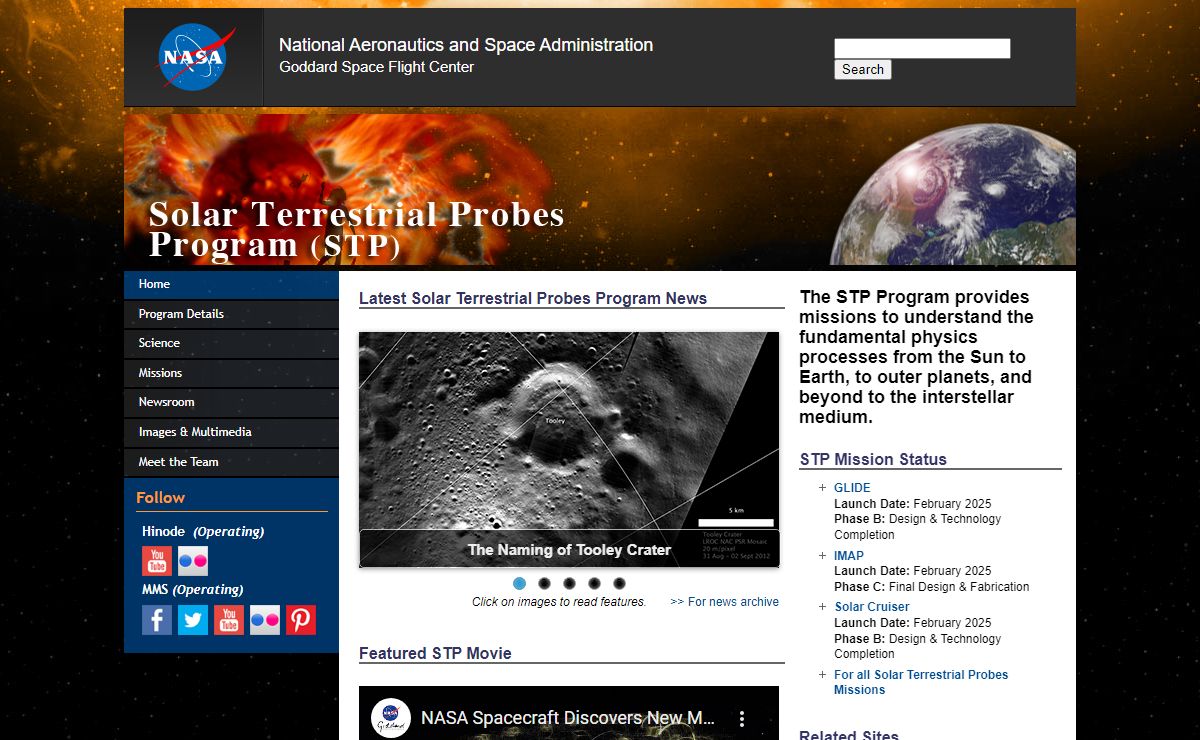STP – Solar Terrestrial Probes Program