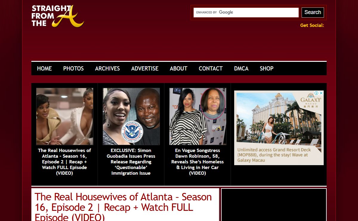 Straight From The A [SFTA] – Atlanta Entertainment Industry Gossip & News