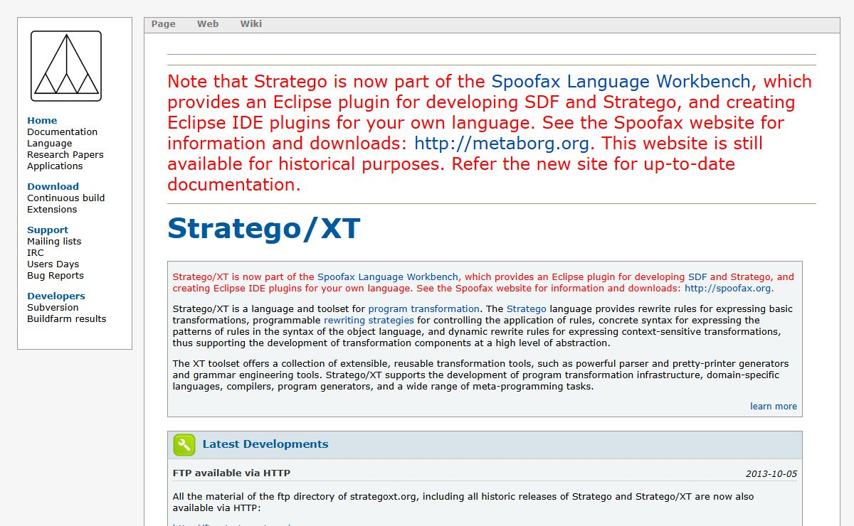 Stratego Program Transformation Language