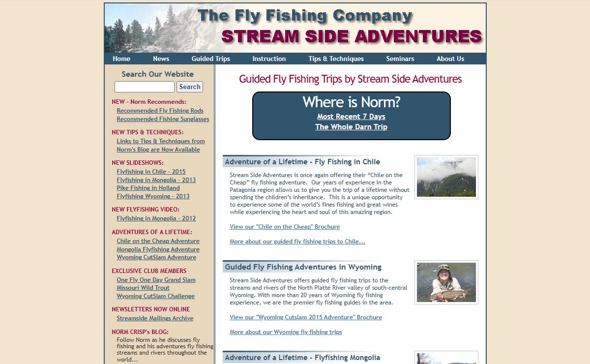 Guided Wyoming and Missouri Fly Fishing Trips by Stream Side Adventures