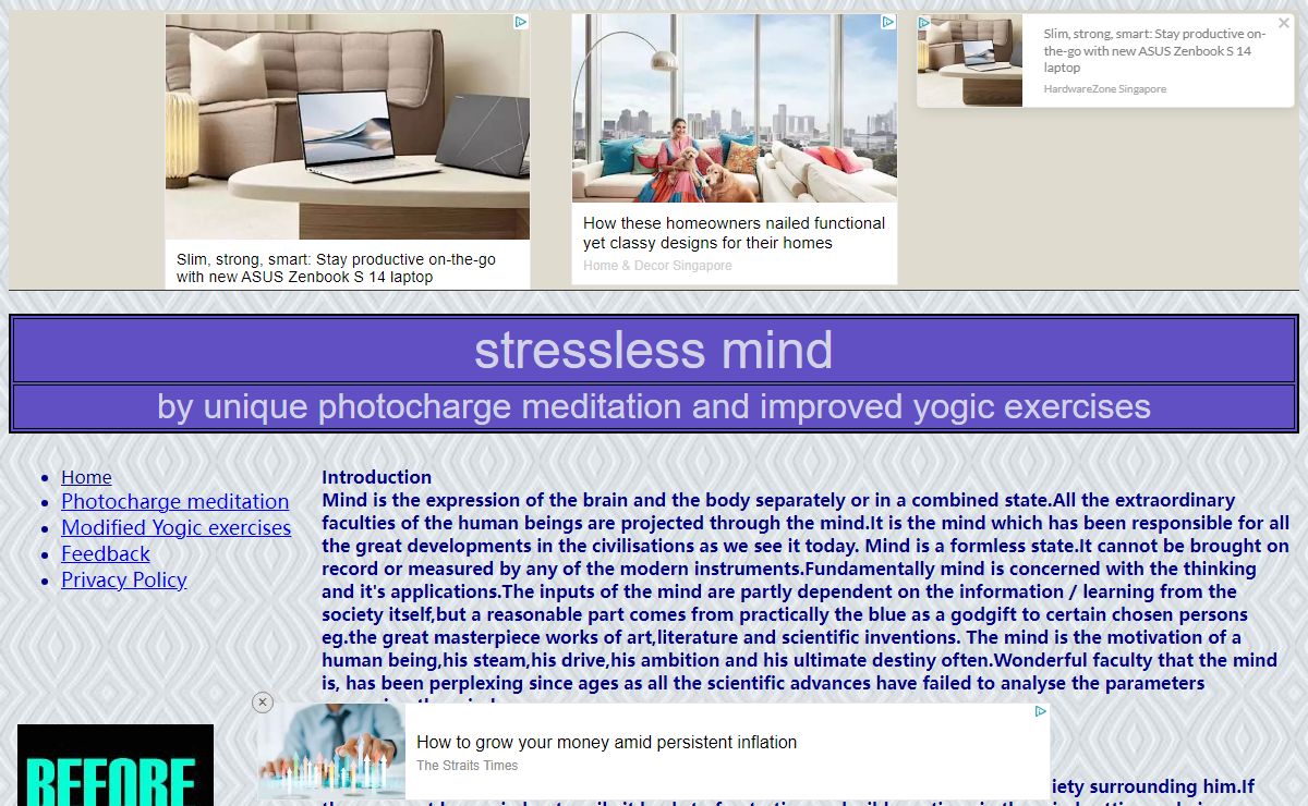 stressless mind/photocharge meditation