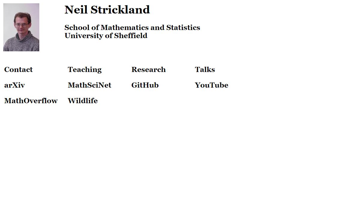 Neil Strickland's home page