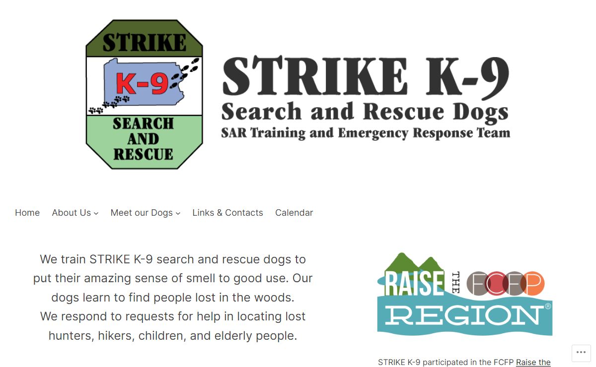 STRIKE K-9 – Search and Rescue Dogs