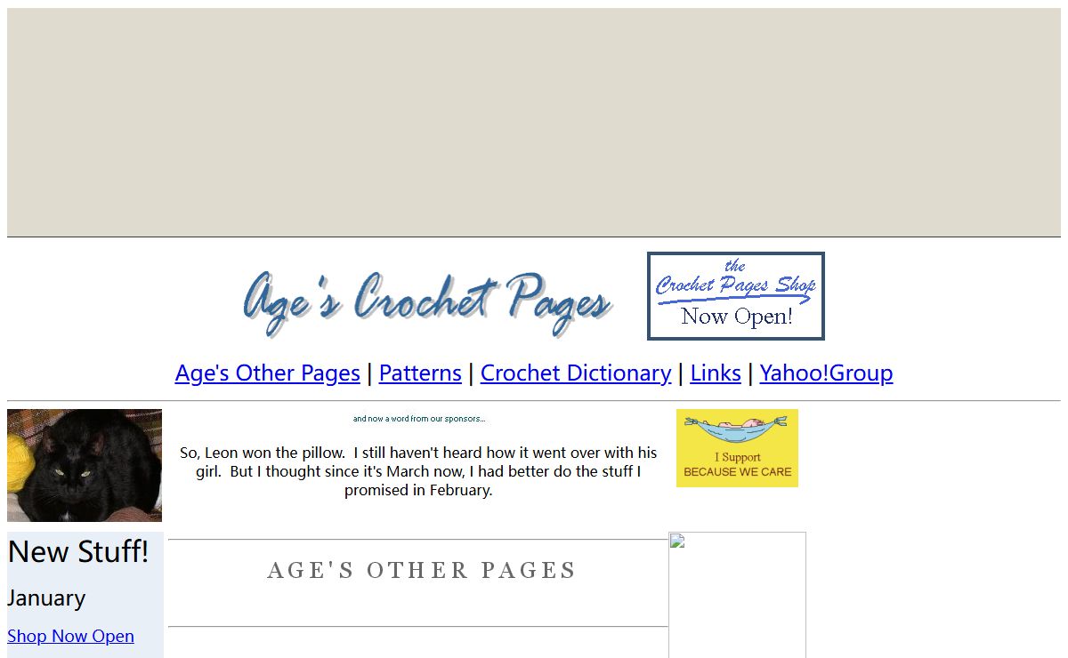 Age's Crochet Pages