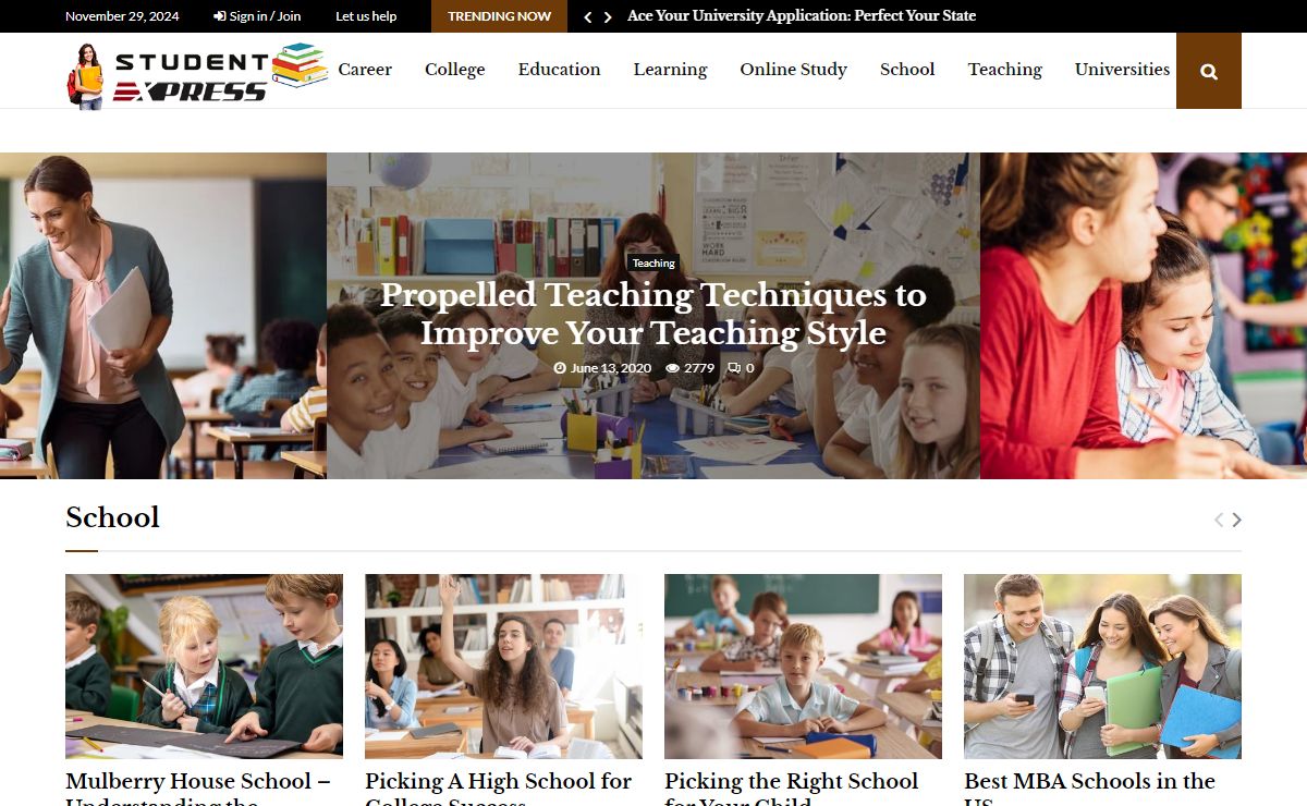 Student Express – Helping students shaping career