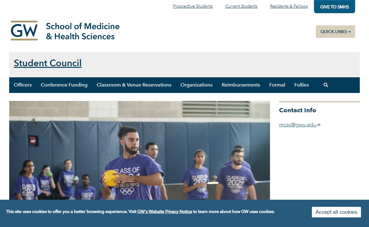 About Student Council | Student Council at the GW School of Medicine and Health Sciences