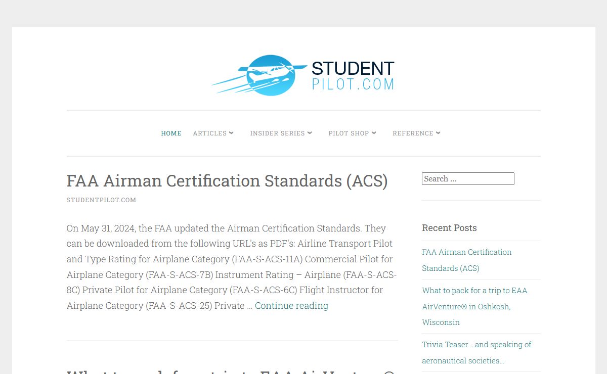 StudentPilot.com - Interactive Flight Training Online
