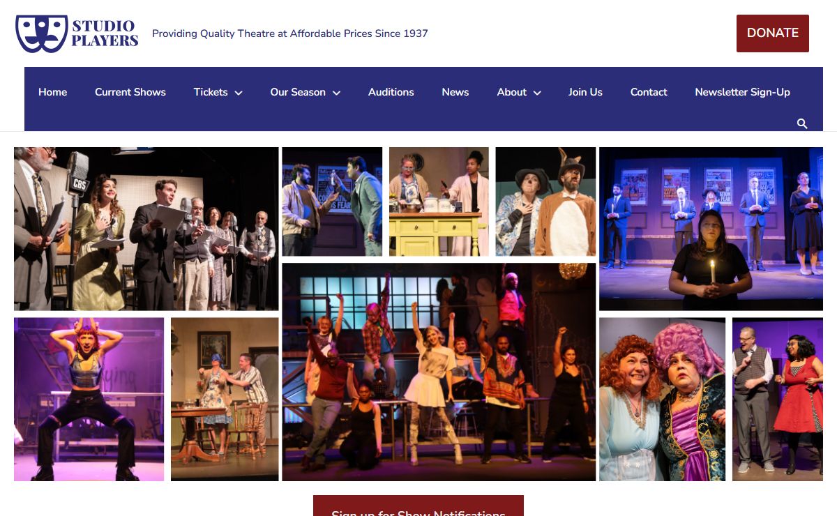 Quality Theatre at Affordable Prices – Studio Players