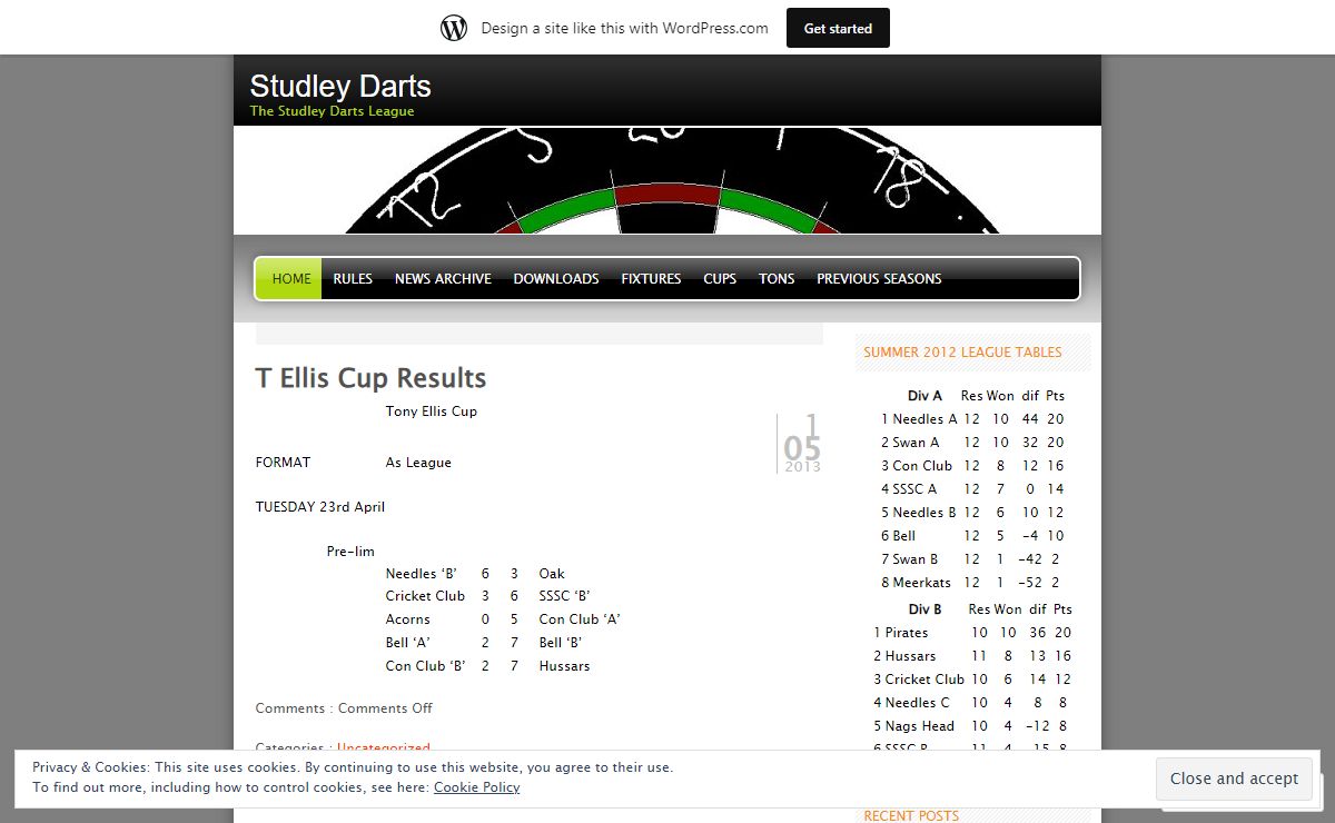 Studley Darts | The Studley Darts League
