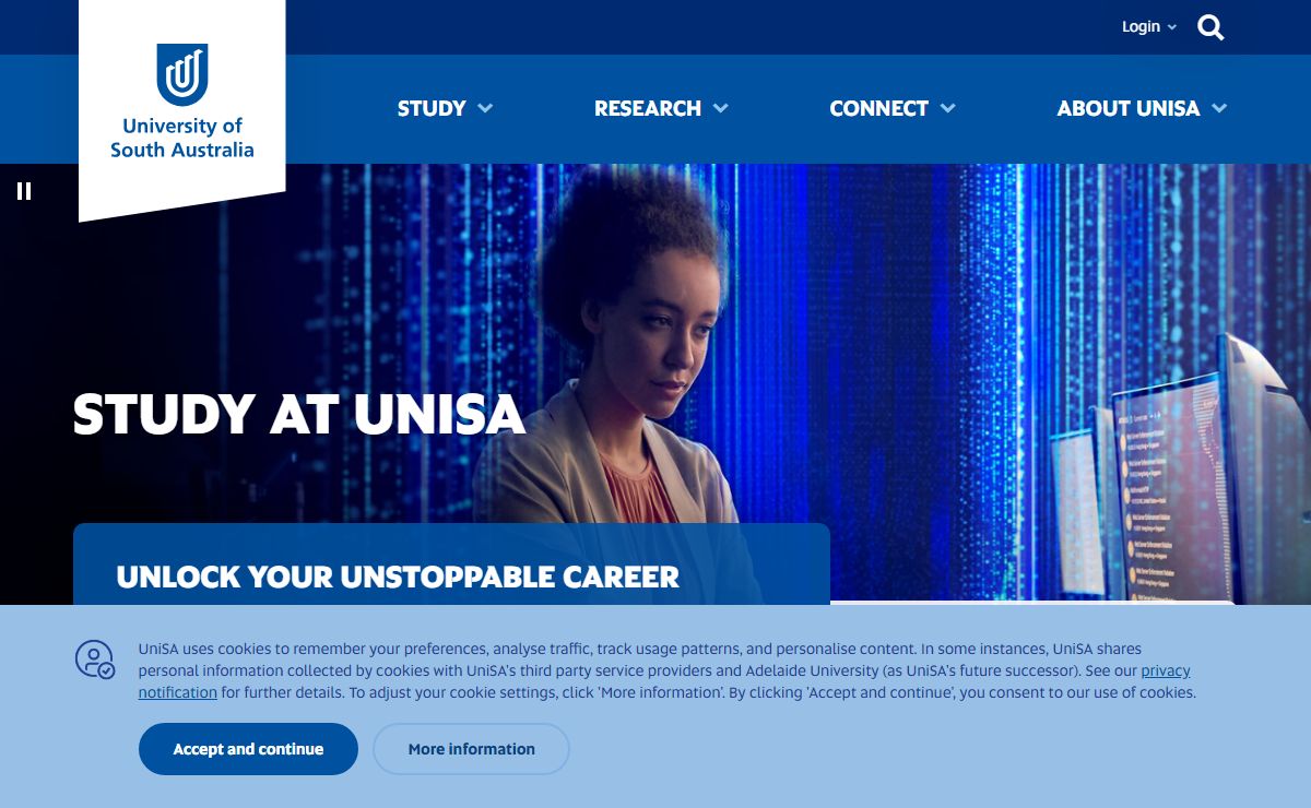 Home - Study at UniSA - University of South Australia